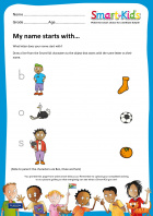 Preschool: My name starts with...