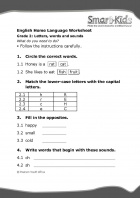Grade 2 English Worksheet Letters, words and sounds