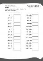 Grade 3 Maths Worksheet: Addition and subtraction