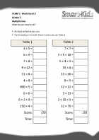 Grade 5 Maths Worksheet: Multiplication